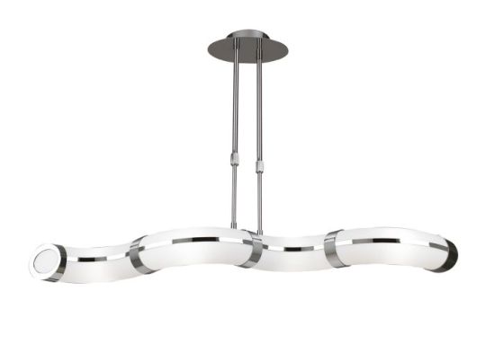 Mantra Guss Telescopic GU10 4 Light L1 SGU10 Bar Polished Chrome White Acrylic CFL Lamps INCLUDED