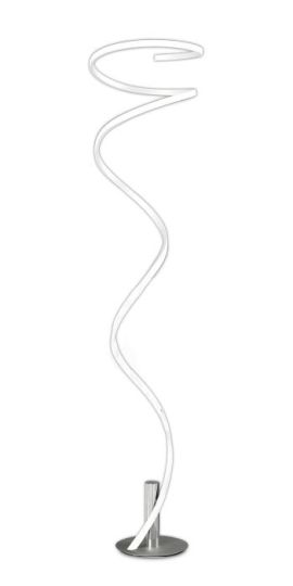 Mantra Helix Floor Lamp 180cm 42W LED 4000K 3360lm White & Chrome 3yrs Warranty