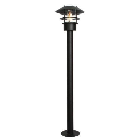 Elstead Lighting Helsingor 1 Light Bollard Lantern - Black