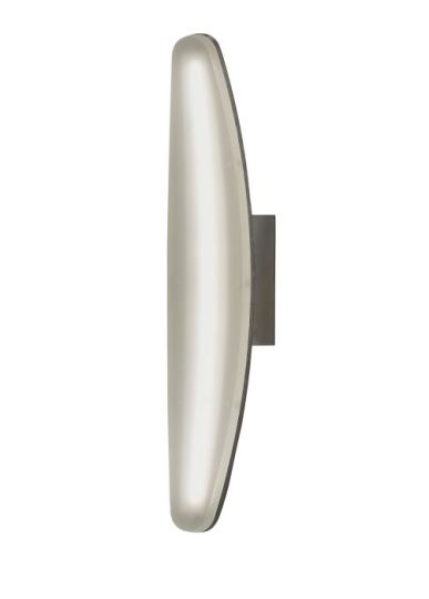 Mantra Hemisferic Wall Lamp 6W LED 3000K 540lm Satin Aluminium / Frosted Acrylic 3yrs Warranty