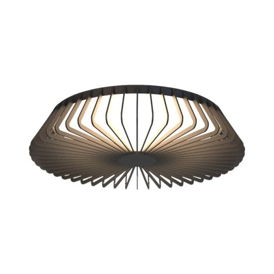 Mantra Himalaya 63cm Round Ceiling (Light Only) 80W LED 2700-5000K Tuneable White 3500lm Remote Control Black 3yrs Warranty