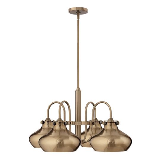 Hinkley Lighting Congress 4 Light Chandelier - Brushed Caramel