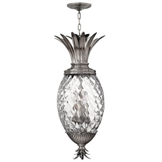 Hinkley Lighting Plantation 4 Light Pentant - Polished Antique Nickel 