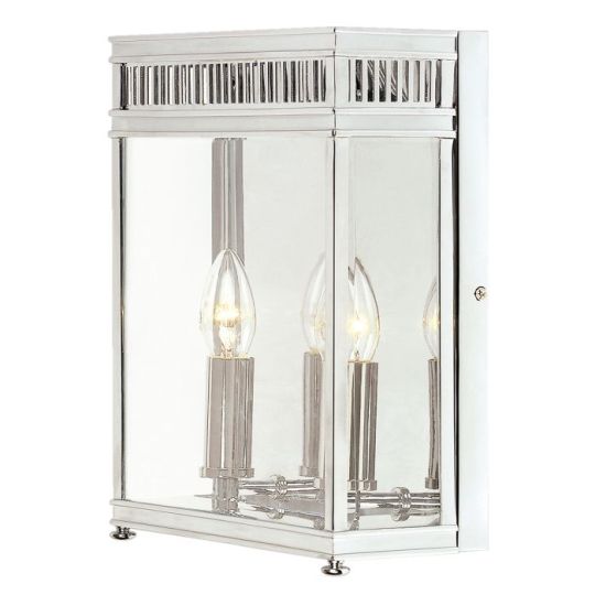 Elstead Lighting Holborn 2 Light Half Lantern Medium - Polished Chrome