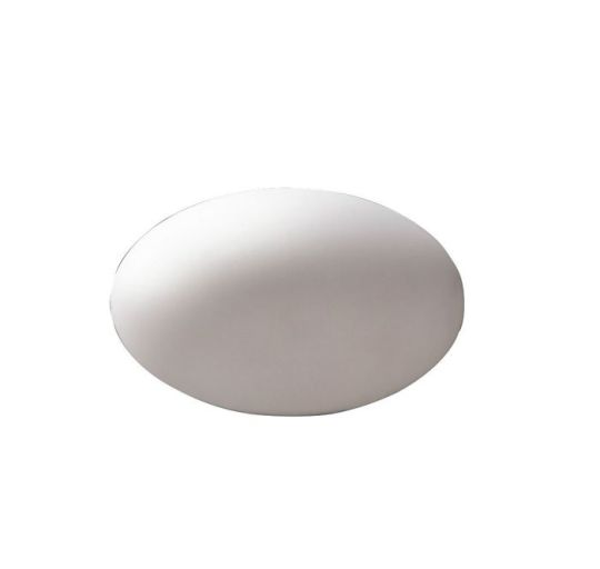 Mantra Huevo Oval Table Lamp 1 Light CFL In Line Switch Indoor Opal White