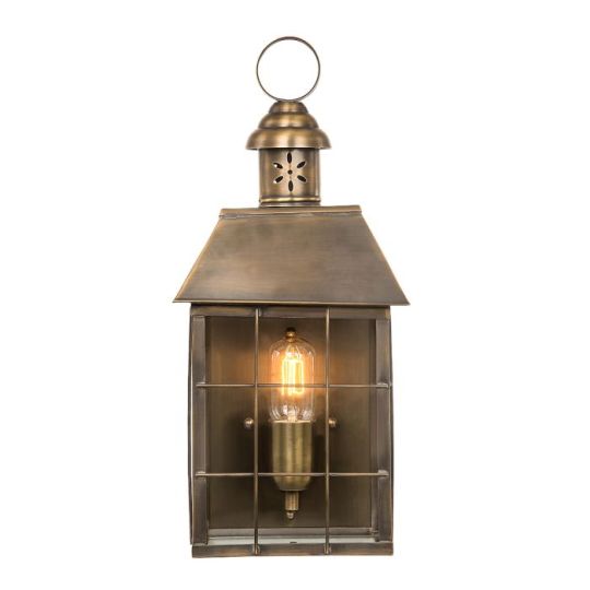 Elstead Lighting Hyde Park 1 Light Wall Lantern - Brass