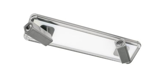 Mantra Ibiza Flush Ceiling Wall 2 Head With Backlit Light 20W LED Satin Nickel 4000K 1500lm 3yrs Warranty
