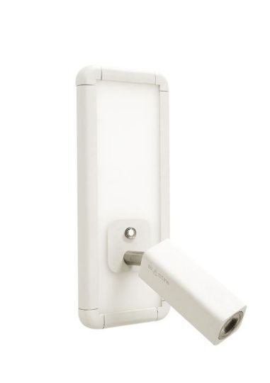 Mantra Ibiza Wall Lamp Single Head With Backlit Light 10W LED White 4000K 700lm 3yrs Warranty