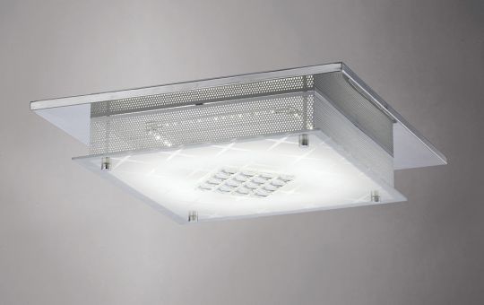 Diyas IL80051 Ines Ceiling 75 X 0.72W LED 3600K Polished Chrome/Crystal