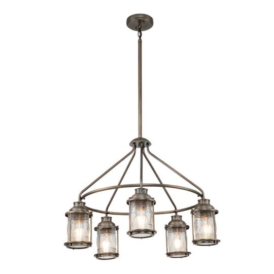 Kichler Ashland Bay 5 Light Outdoor Chandelier 
