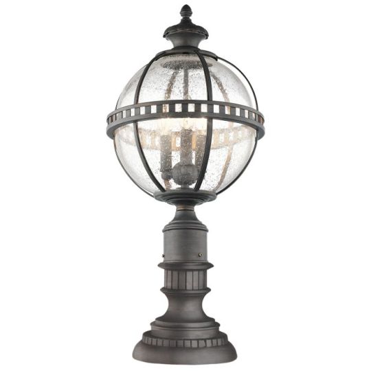 Kichler Halleron 3 Light Pedestal Lantern