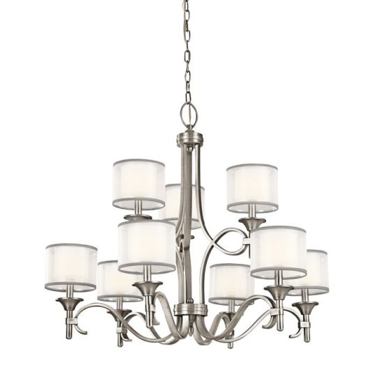 Kichler Lacey 9 Light Chandelier - Antique Pewter