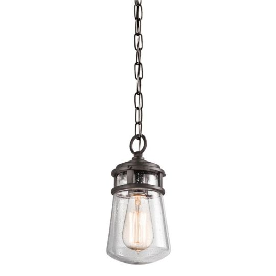 Kichler Lyndon 1 Light Small Chain Lantern - Architectural Bronze