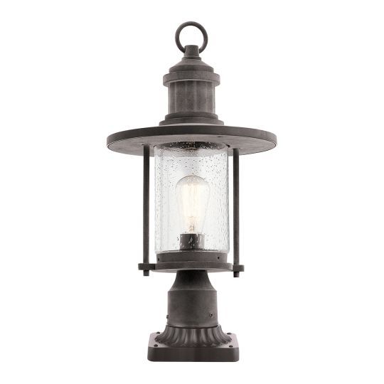 Kichler Riverwood 8" Pedestal Lantern KL-RIVERWOOD3-M