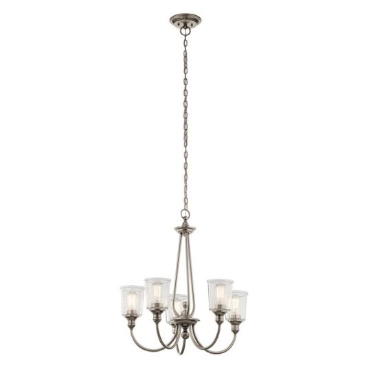 Kichler Waverly 5 Light Chandelier - Classic Pewter
