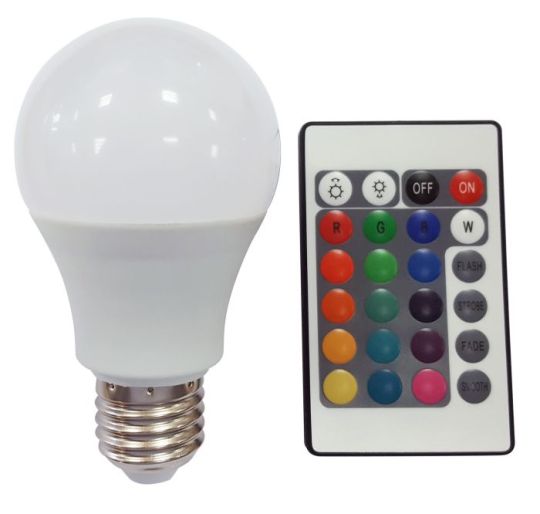 Mantra Dimmable LED GLS E27 7.5W RGB With Remote Control