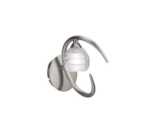 Mantra Loop Wall Lamp 1 Light G9 ECO Satin Nickel