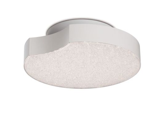 Mantra Lunas Flush Ceiling / Wall Light 25cm Diameter 14W LED 3000K 720lm White 3yrs Warranty