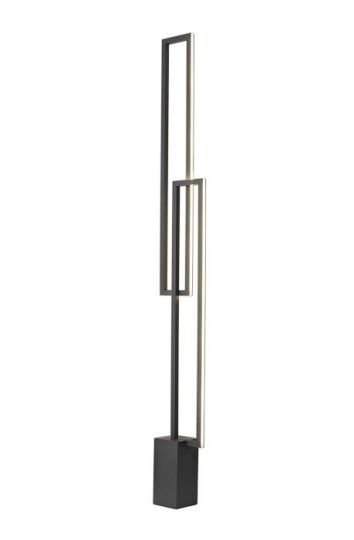 Mantra Mural Floor Lamp 48W LED 3000K 3840lm IP20 Matt Black 3yrs Warranty