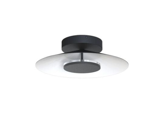 Mantra Orion Ceiling 40cm Round 20W LED 3000K 1400lm White/Black 3yrs Warranty
