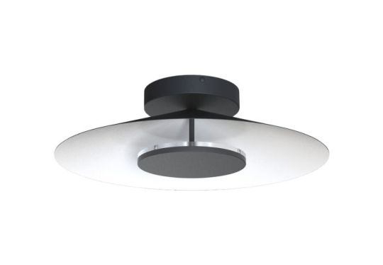 Mantra Orion Ceiling 55cm Round 24W LED 3000K 1680lm White/Black 3yrs Warranty