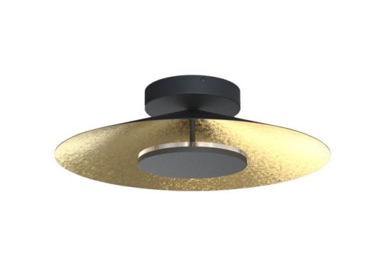 Mantra Orion Ceiling 55cm Round 24W LED 3000K 1680lm Gold Leaf/Black 3yrs Warranty