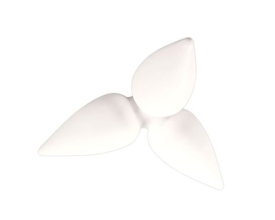 Mantra Palma Ceiling 3 Light CFL Outdoor IP44 Matt White/Opal White
