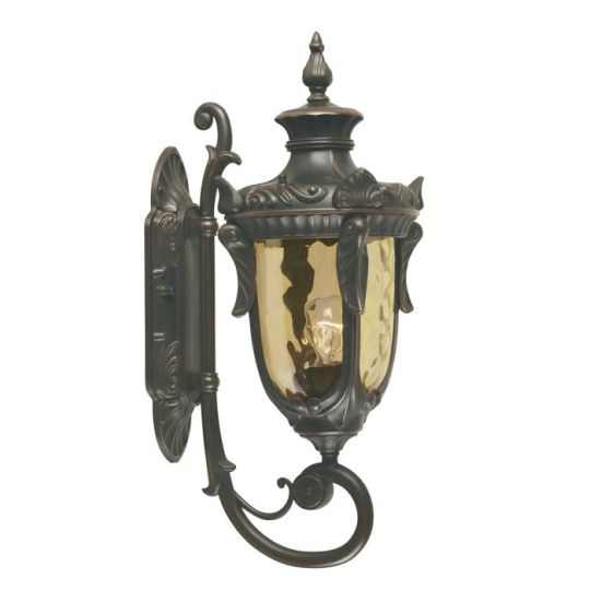 Elstead Lighting Philadelphia 1 Light Medium Wall Lantern - Old Bronze