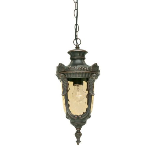 Elstead Lighting Philadelphia 1 Light Chain Lantern - Old Bronze