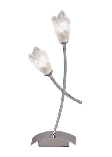 Mantra Pietra Table Lamp 2 Light G9 Polished Chrome