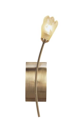 Mantra Pietra Wall Lamp Switched 1 Light G9 Antique Brass