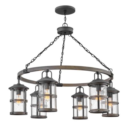 Hinkley Lighting Lakehouse 6 Light Outdoor Chandelier 