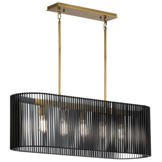 Kichler Linara 5 Light Linear Chandelier 
