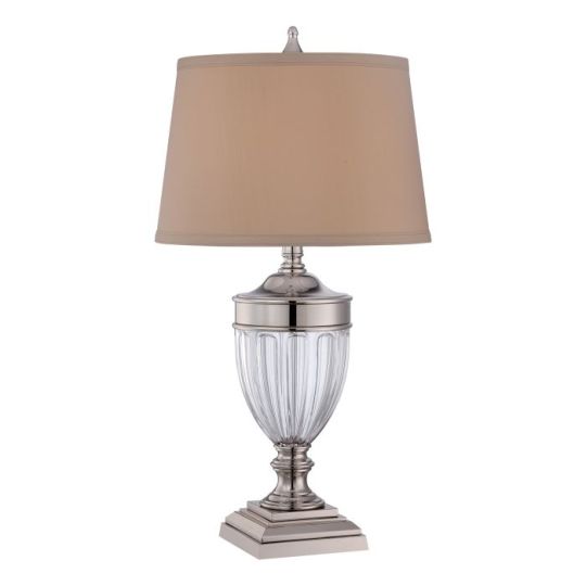 Quoizel Dennison 1 Light Table Lamp - Polished Nickel