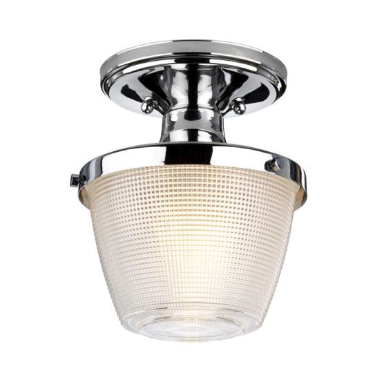 Quoizel Dublin 1 Light Semi-Flush Mount - Polished Chrome