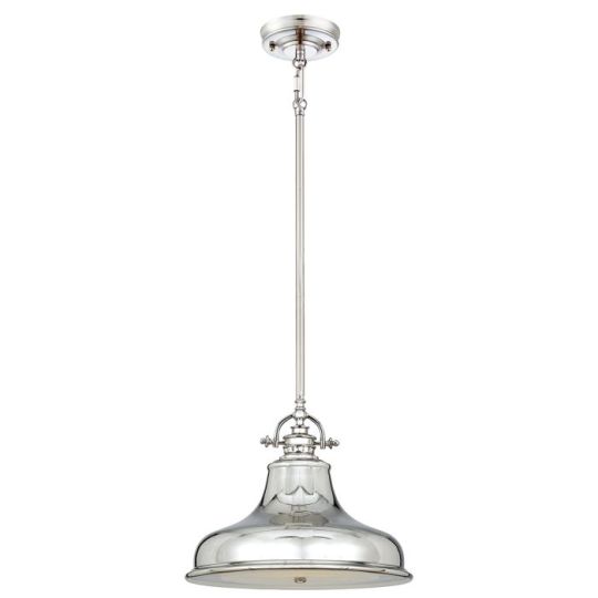 Quoizel Emery 1 Light Medium Pendant - Imperial Silver