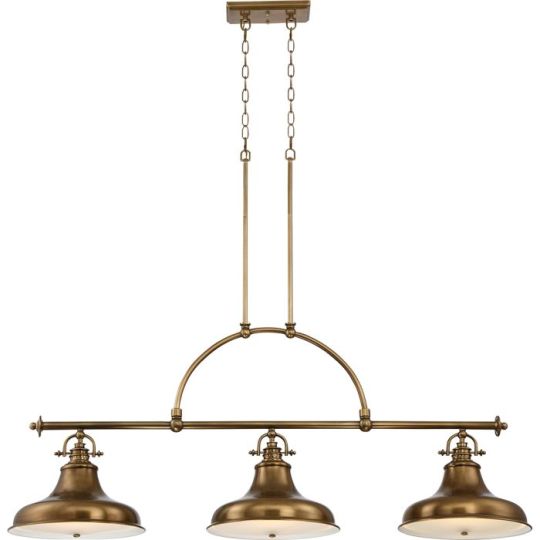 Quoizel Emery 3 Light Island Chandelier - Weathered Brass