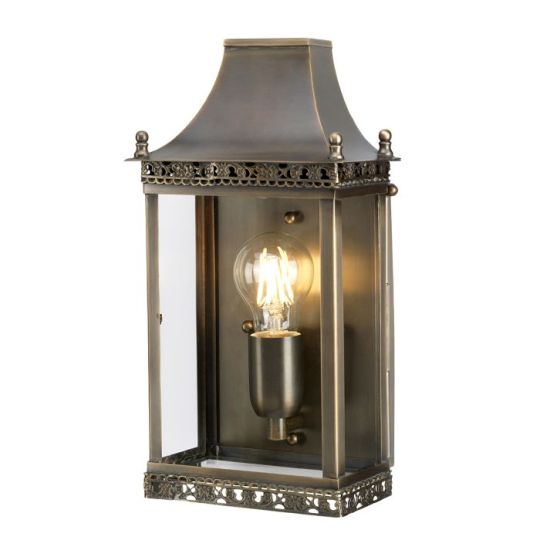 Elstead Lighting Regents Park 1 Light Wall Lantern - Brass
