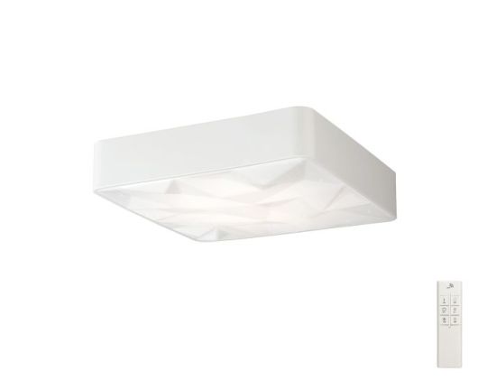 Mantra Rombos Flush 50cm Square 40W LED 3000K-6500K Tuneable 3100lm Remote Control White 3yrs Warranty