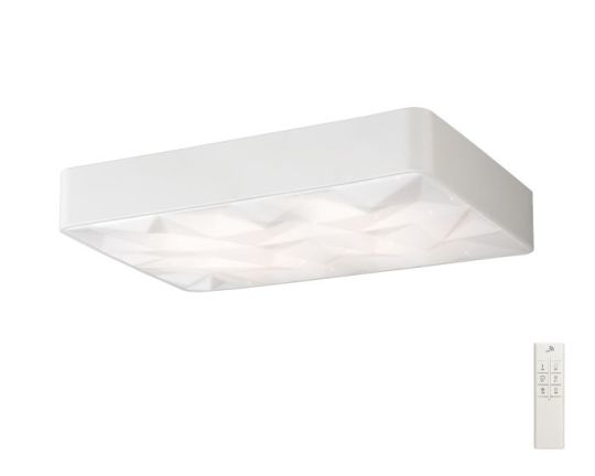 Mantra Rombos Flush Rectangular 60W LED 3000K-6500K Tuneable 4500lm Remote Control White 3yrs Warranty