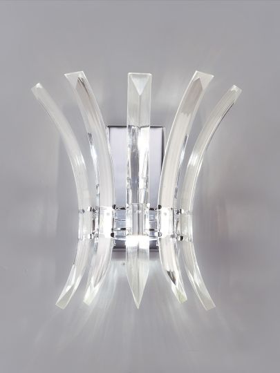 Diyas IL50440 Sinclair Wall Lamp 2 Light Polished Chrome