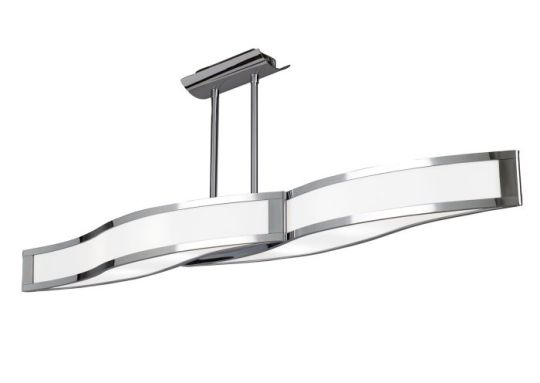 Mantra Sintesys Linear Telescopic Convertible To Semi Flush GU10 4 Light Polished Chrome - M8666 CFL Lamps INCLUDED