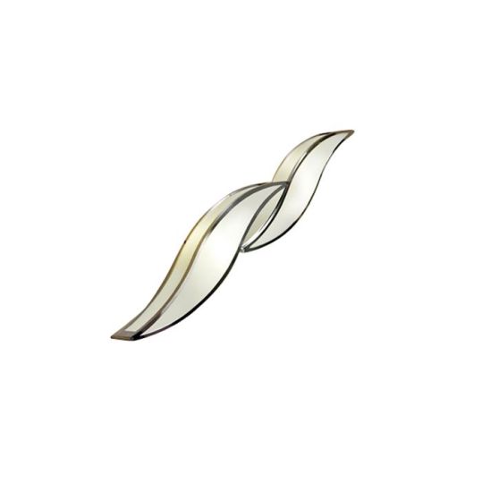 Mantra Sintesys Wall Lamp GU10 2 Light Large Polished Chrome CFL Lamps INCLUDED