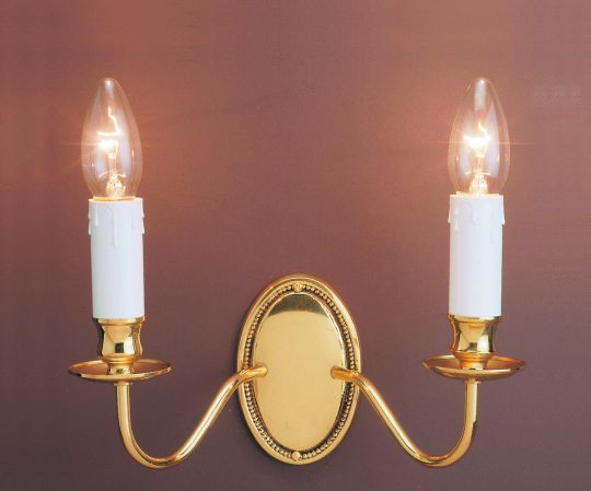 Impex Lighting - Georgian 2lt Polished Brass