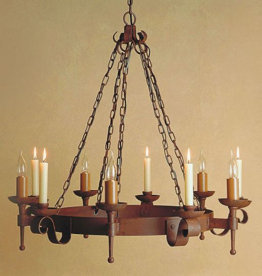 Impex Lighting - Refectory 5lt/5 candle Aged