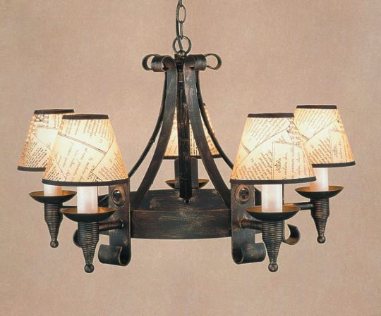 Impex Lighting - Cromwell 5lt Black Gold