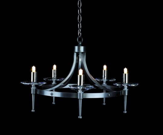 Impex Lighting - Blenheim 5lt Sterling*with crystal*