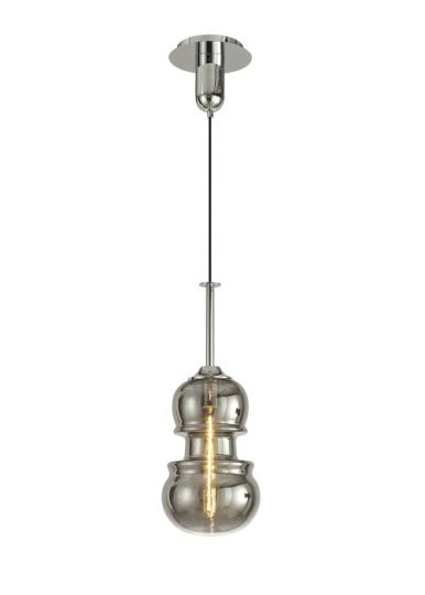 Mantra Sonata Pendant 22cm Round 1 x E27 Polished Chrome / Graphite