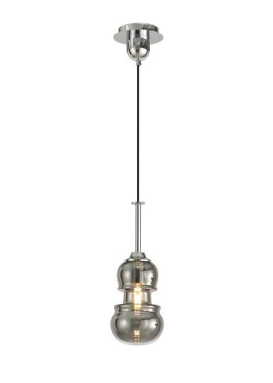 Mantra Sonata Pendant 15cm Round 1 x E27 Polished Chrome / Graphite