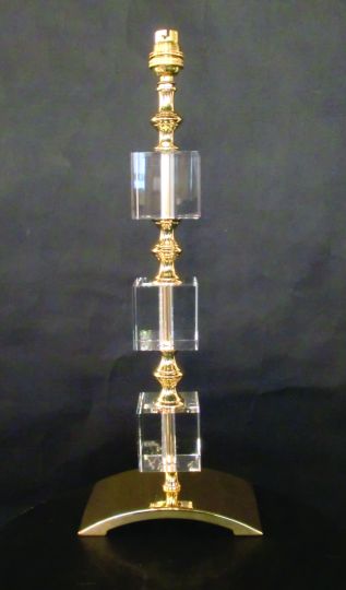 Impex ST0000B/TL/G Boston  Series Decorative 1 Light Gold Table Lamp